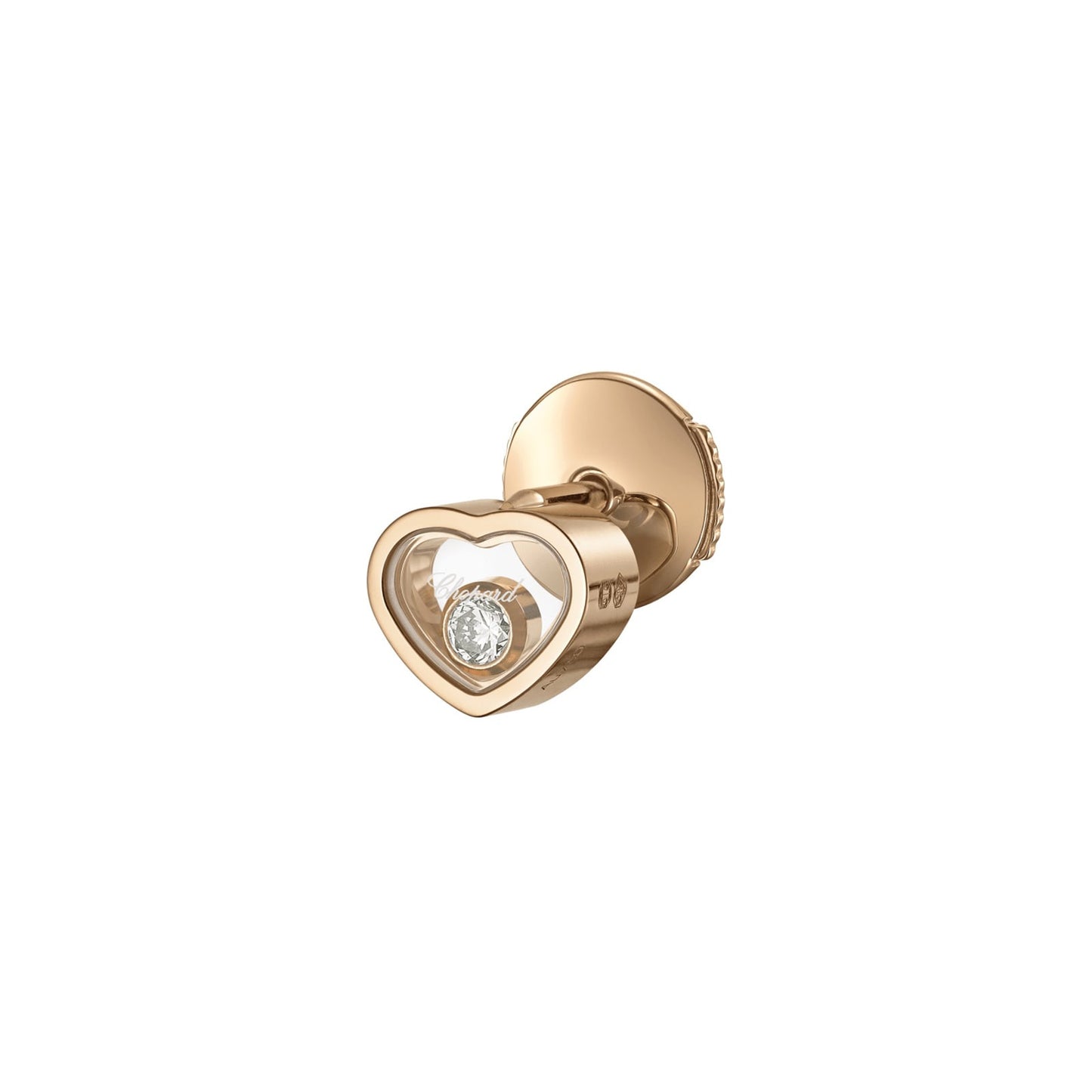 Happy Hearts Rose Gold Diamond Single Earring