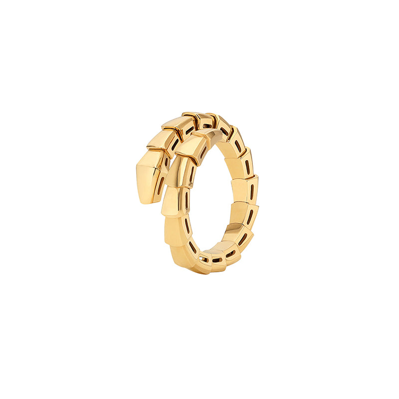 Serpenti Viper 18ct yellow gold ring