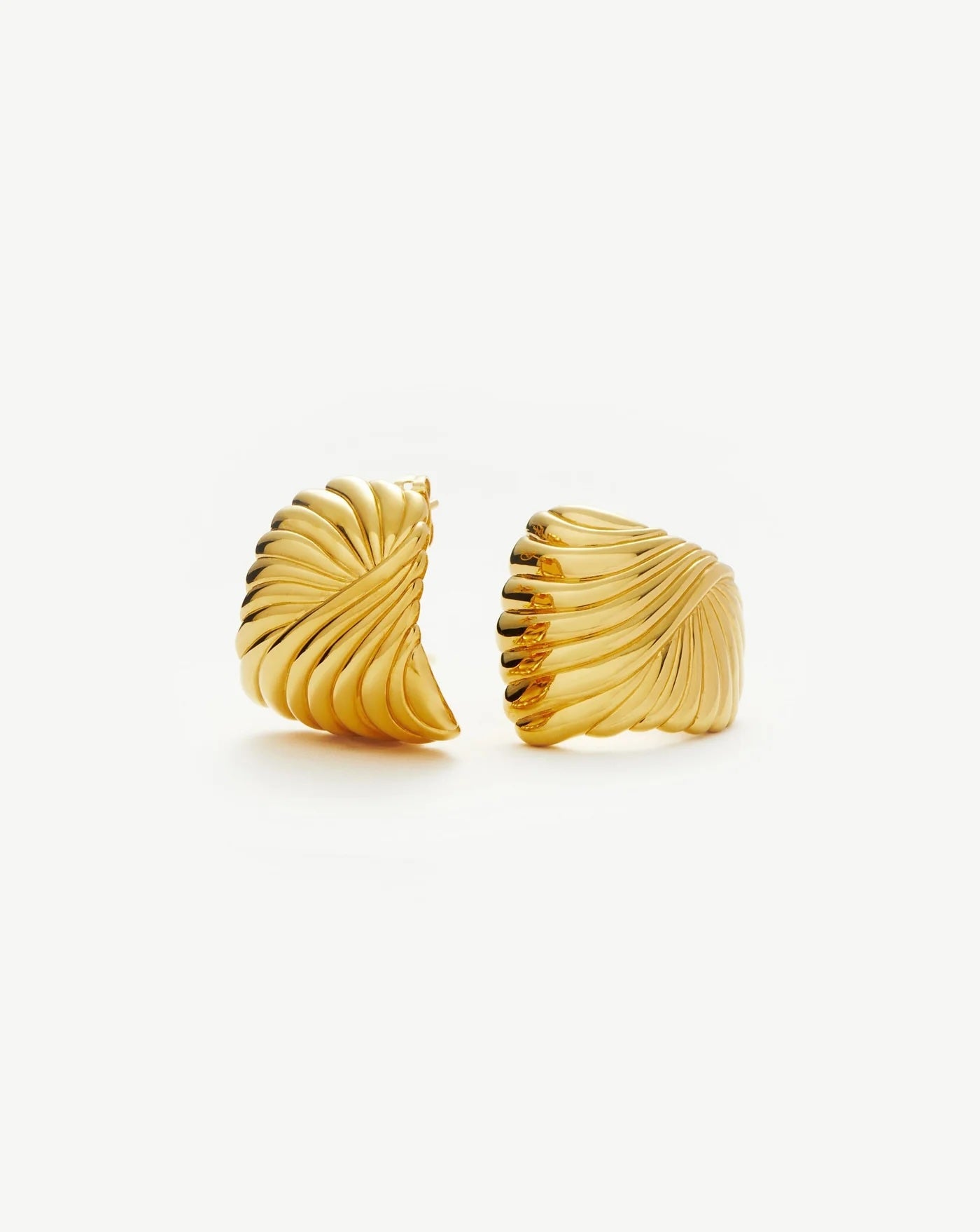 ripple oversized stud earrings