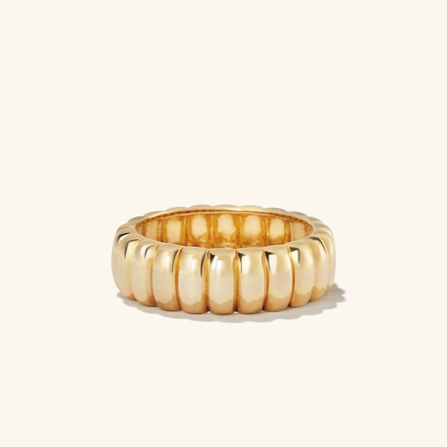 Charlotte yellow gold vermeil ring