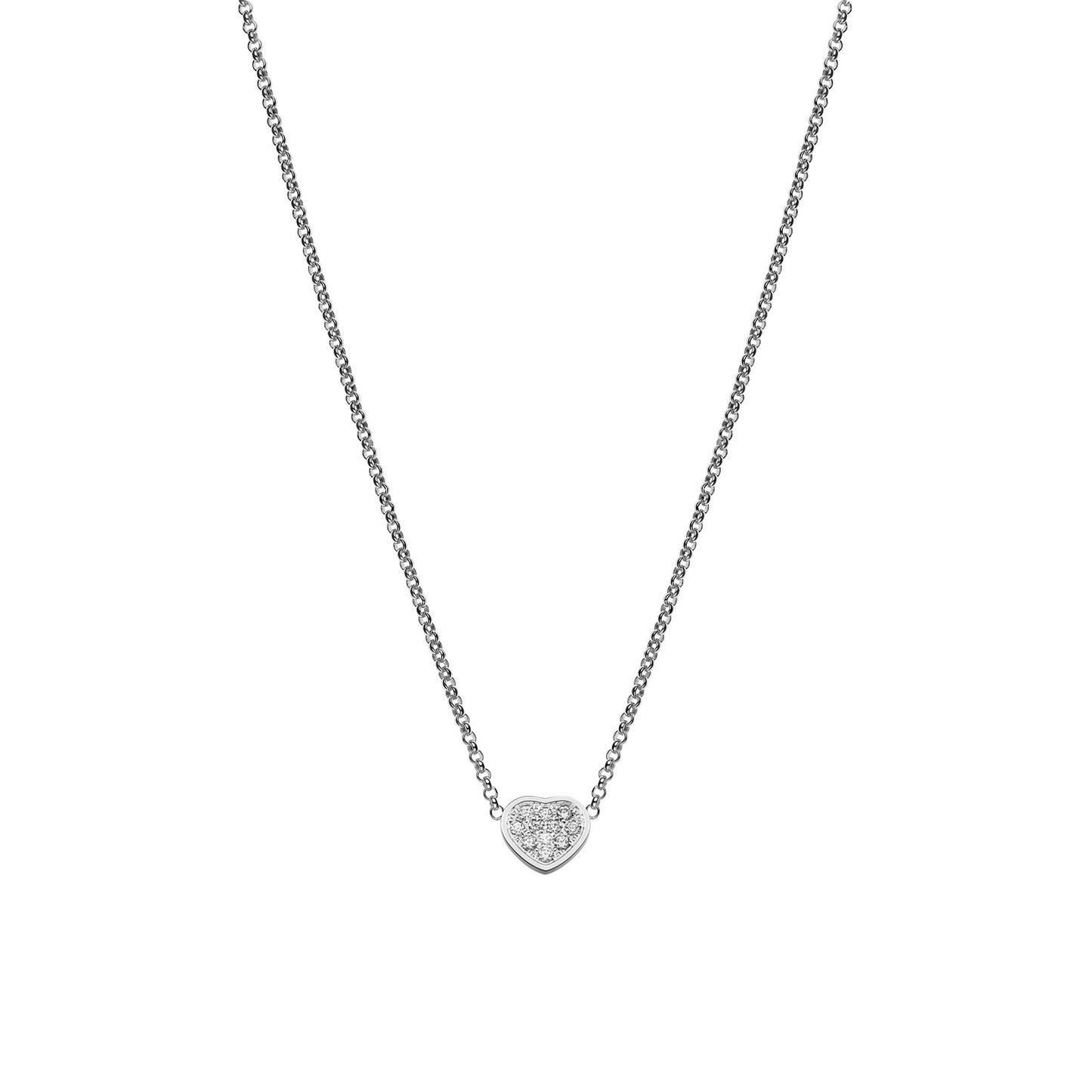 Happy Hearts White Gold Diamond Pendant