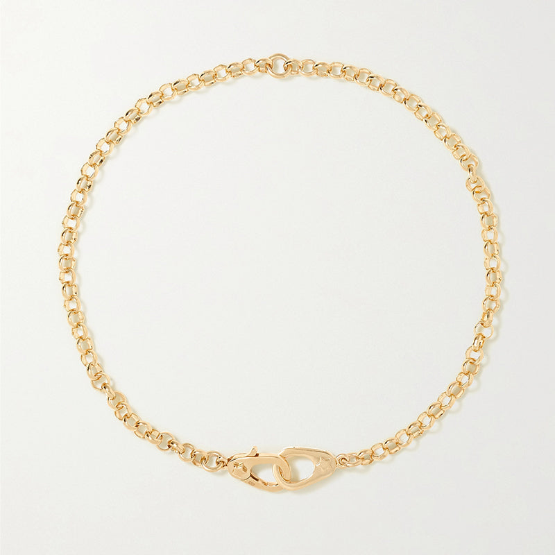 18ct yellow gold anklet