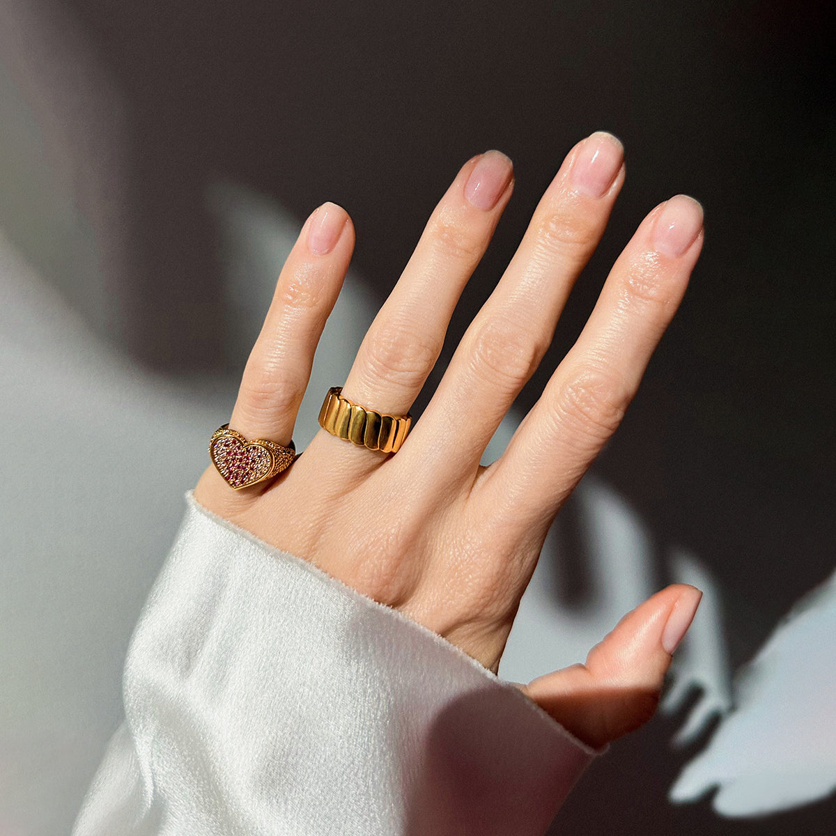 Sour Ring 18ct Gold Plated