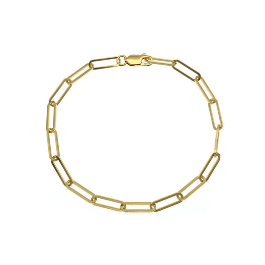 Long Link Bracelet 18ct Gold Plated