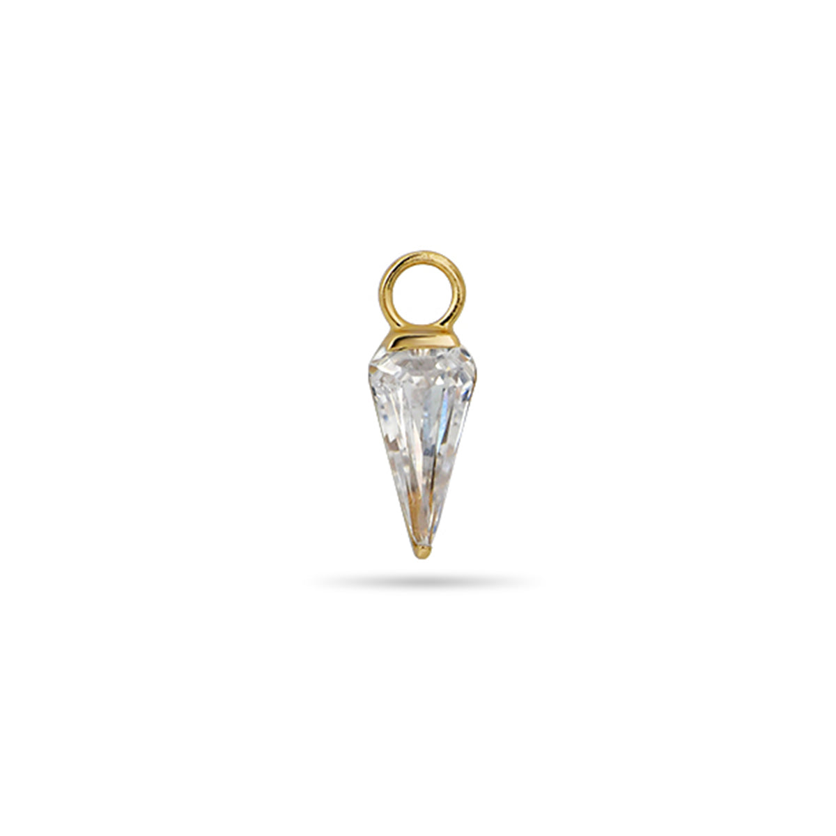 Diamond Cut Charm 18ct Gold Plated