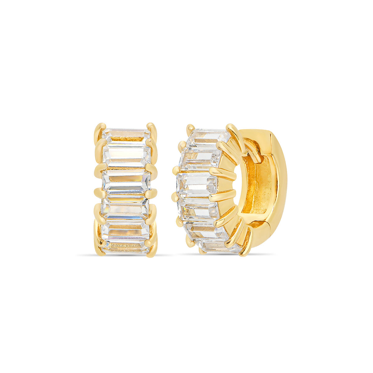 Huggie Earrings 18ct Gold Plated