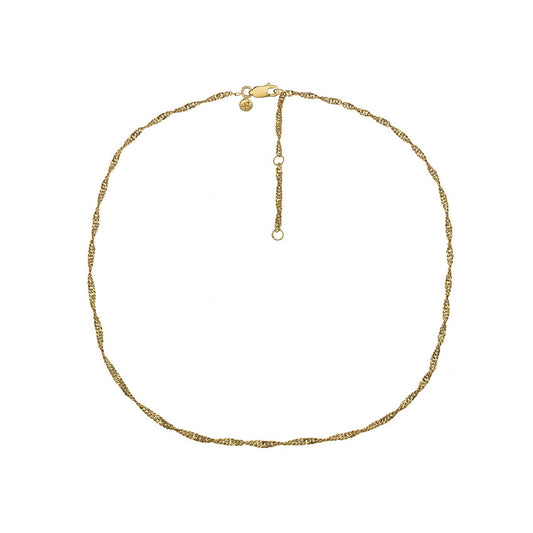 Twisted Rope Chain 18ct Gold Plated