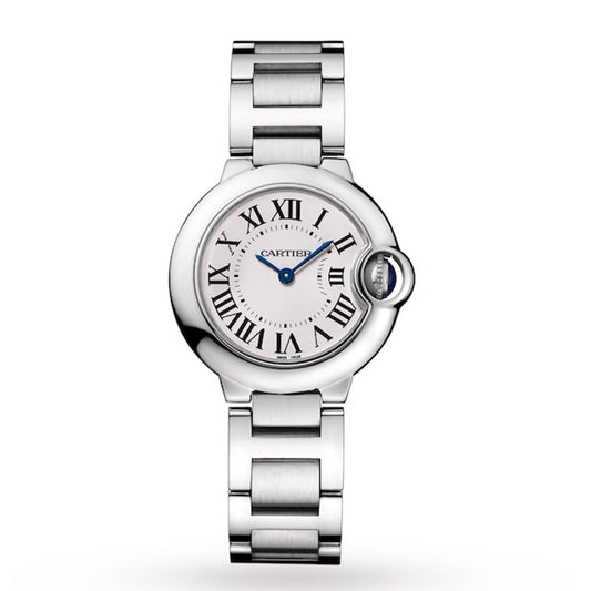 Ballon Bleu quartz 28mm stainless steel, steel bracelet watch