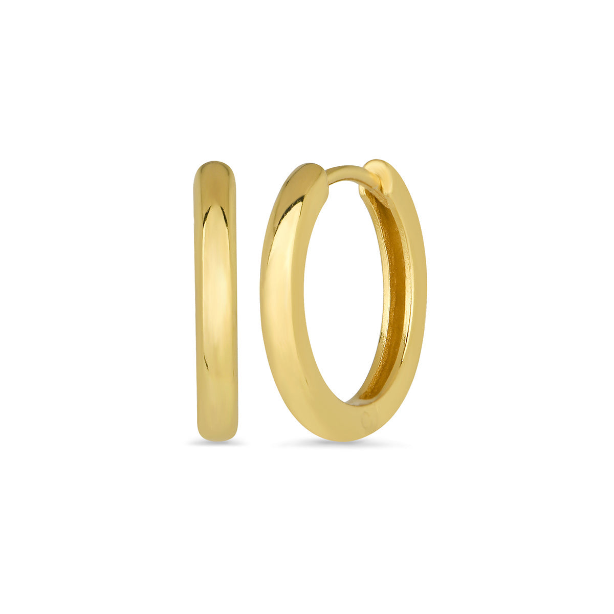 Huggie Hoop Earrings 18ct Gold Plated Vermeil