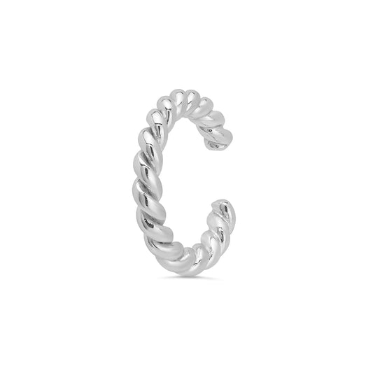 Twisted Ear Cuff Sterling Silver