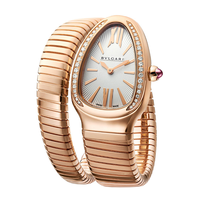 Serpenti Tubogas quartz 35mm rose gold, bracelet watch