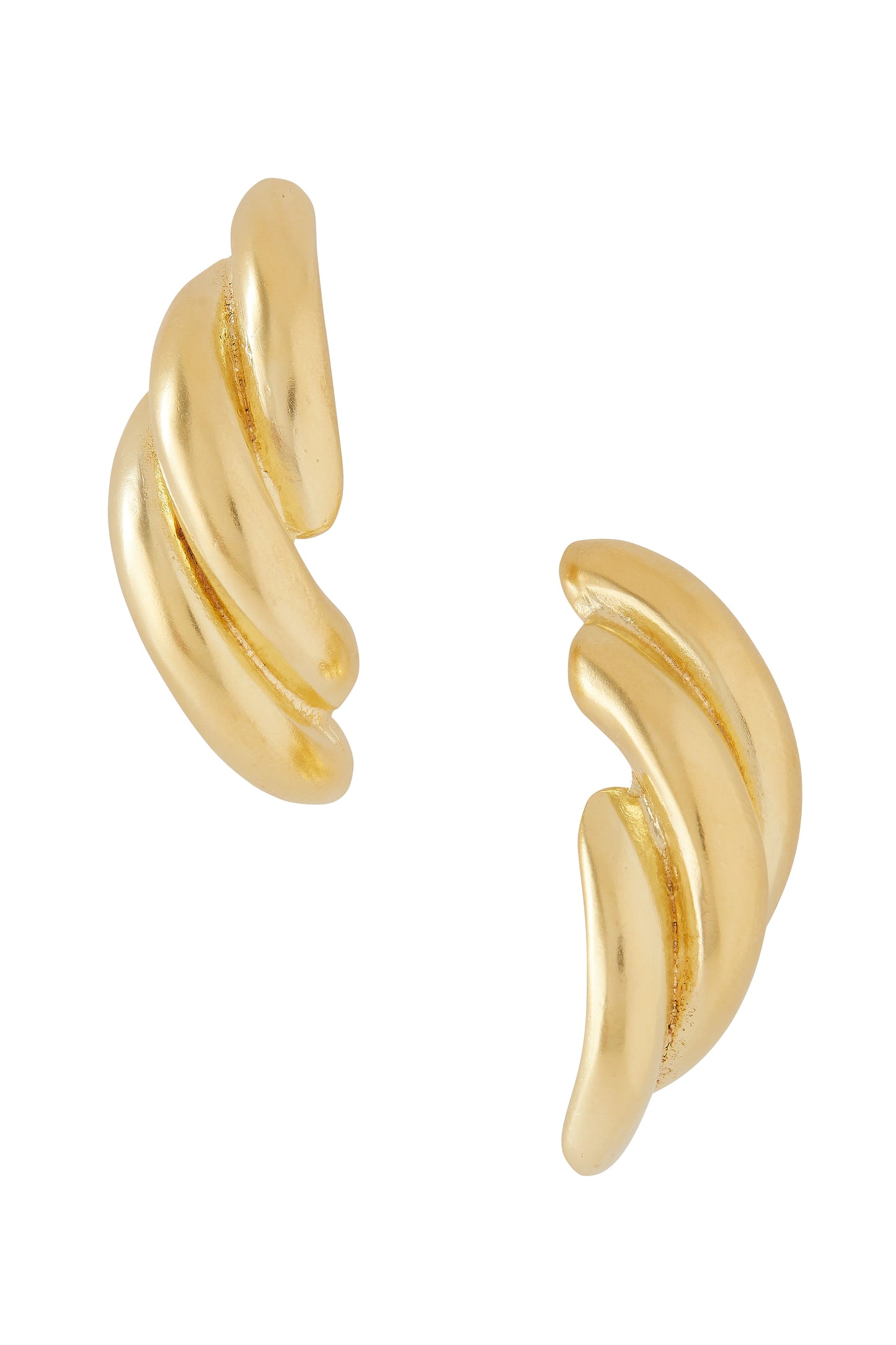 18ct yellow gold plated bronze earrings