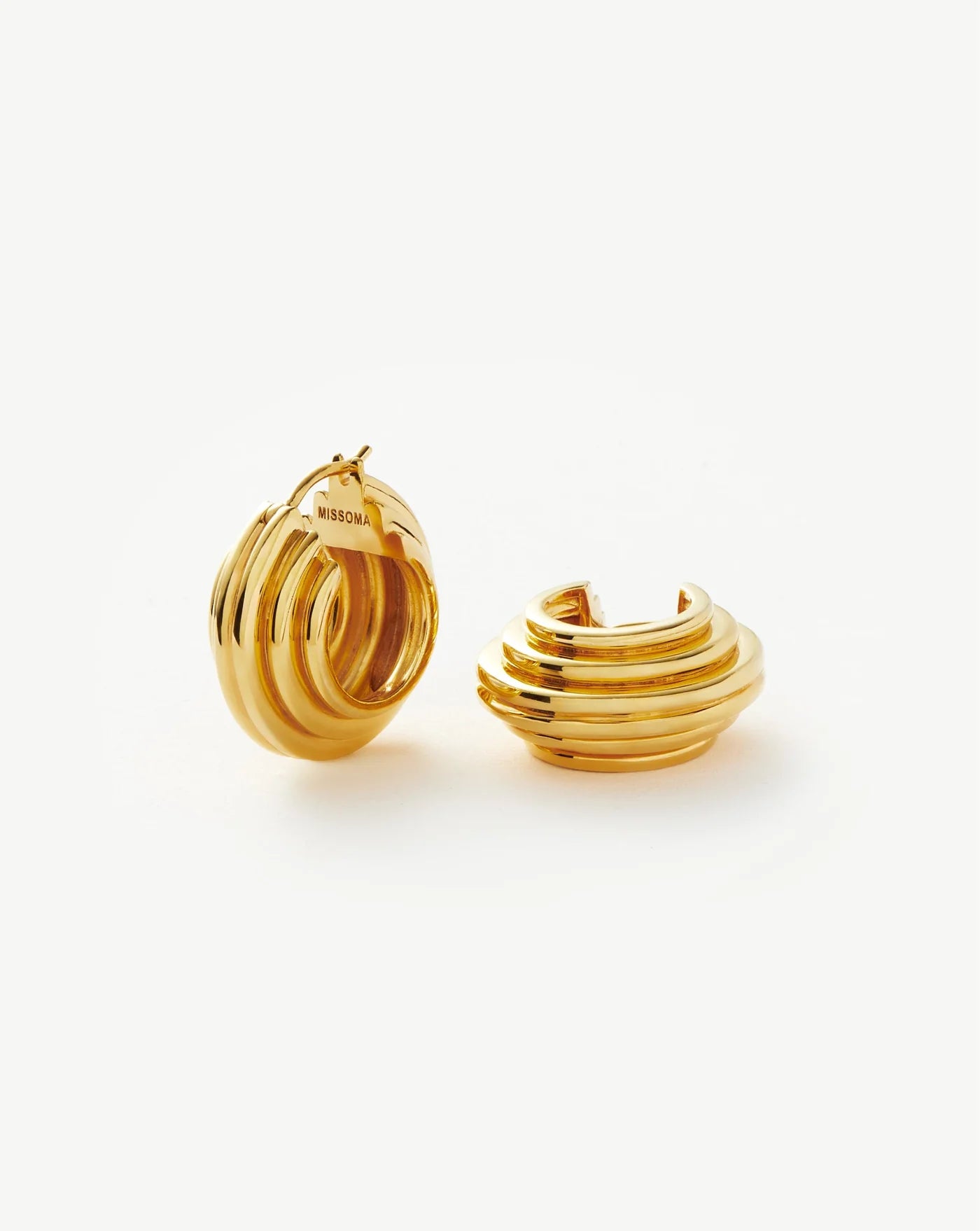 18ct yellow gold plated earrings